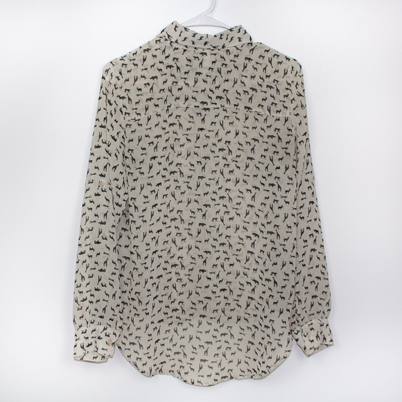 Animal Print Button Down - Picture 4 of 5